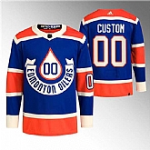 Men's Edmonton Oilers Custom 2023 Royal Heritage Classic Primegreen Stitched Jersey,baseball caps,new era cap wholesale,wholesale hats